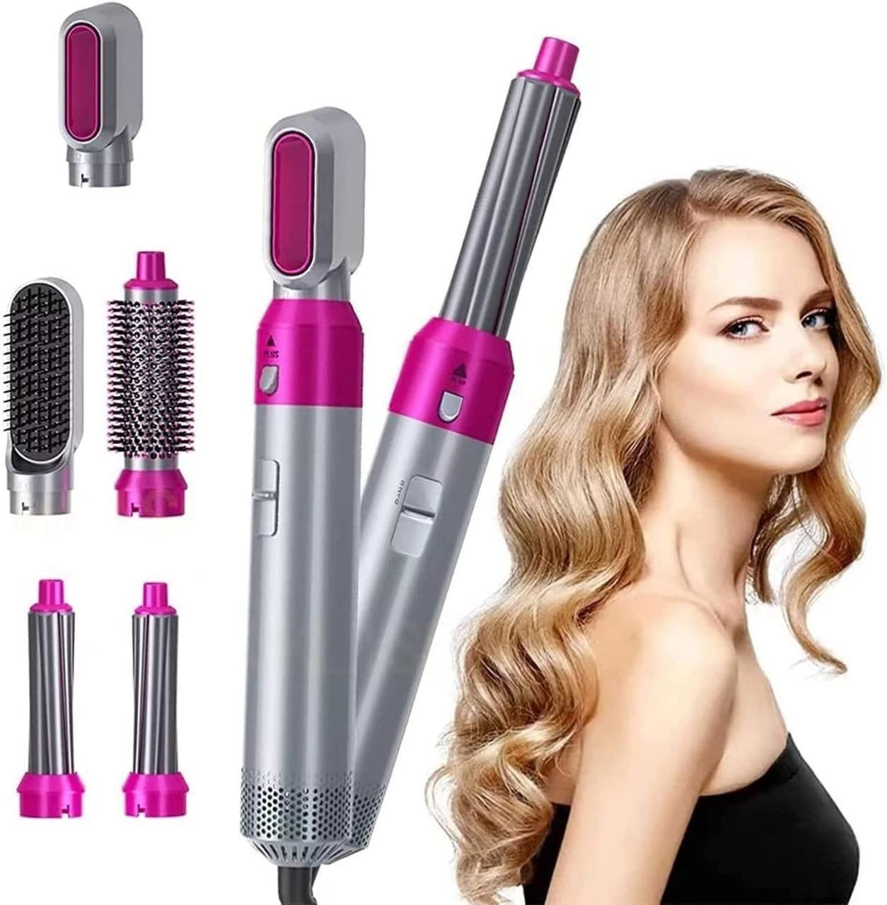 5-in-1 Multi-Head Hot Air Comb And Curler.